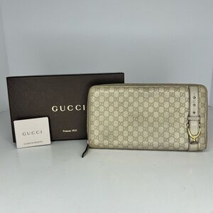 🤎Gucci Beige Microguccissima Leather Continental Zip Around Wallet🤎